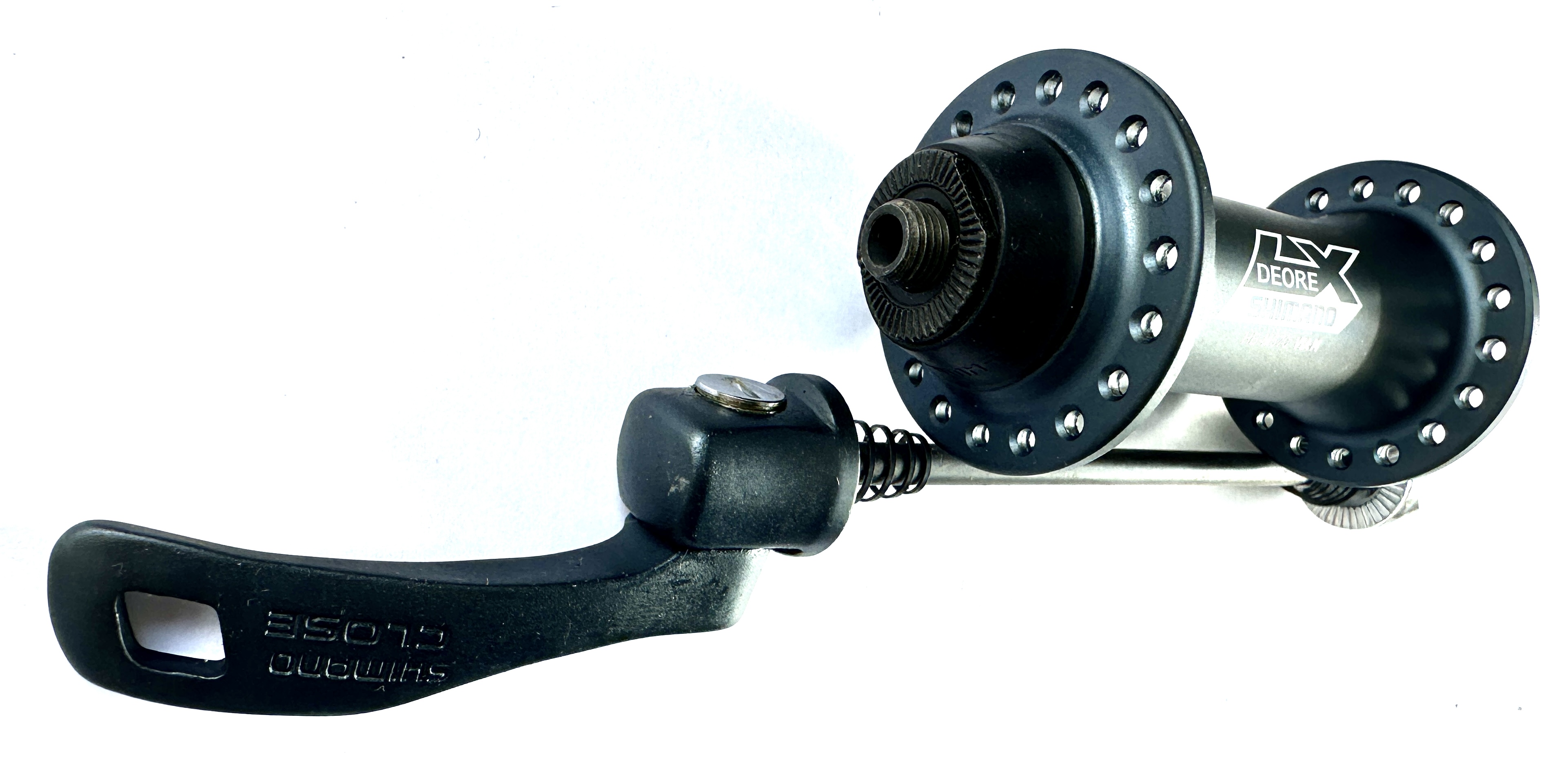 Shimano Deore LX HB-M570 Vorderradnabe 36-Loch, anthrazit, graublau