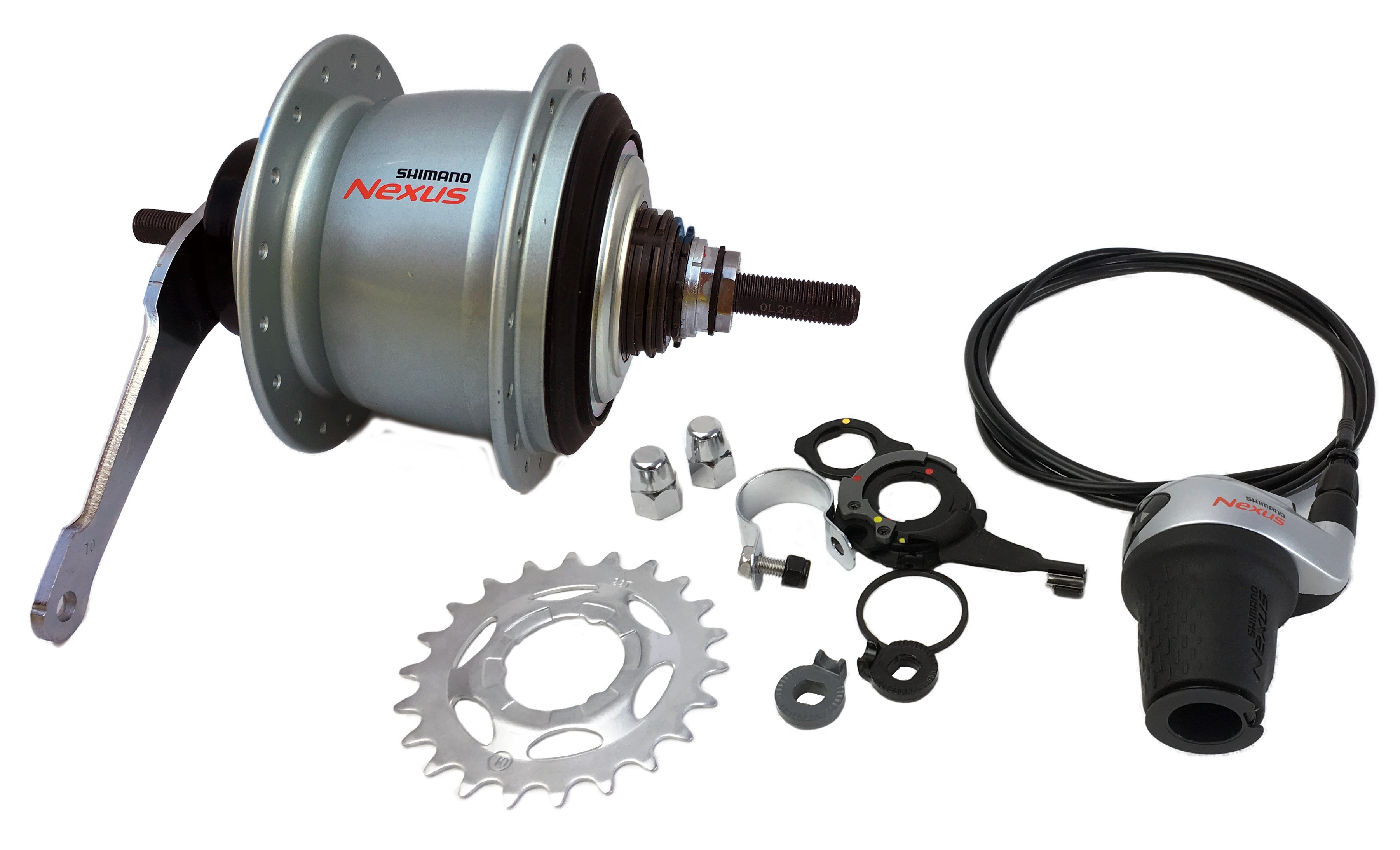 24 Hinterrad 82 mm Alufelge 8-Gang Shimano poliert