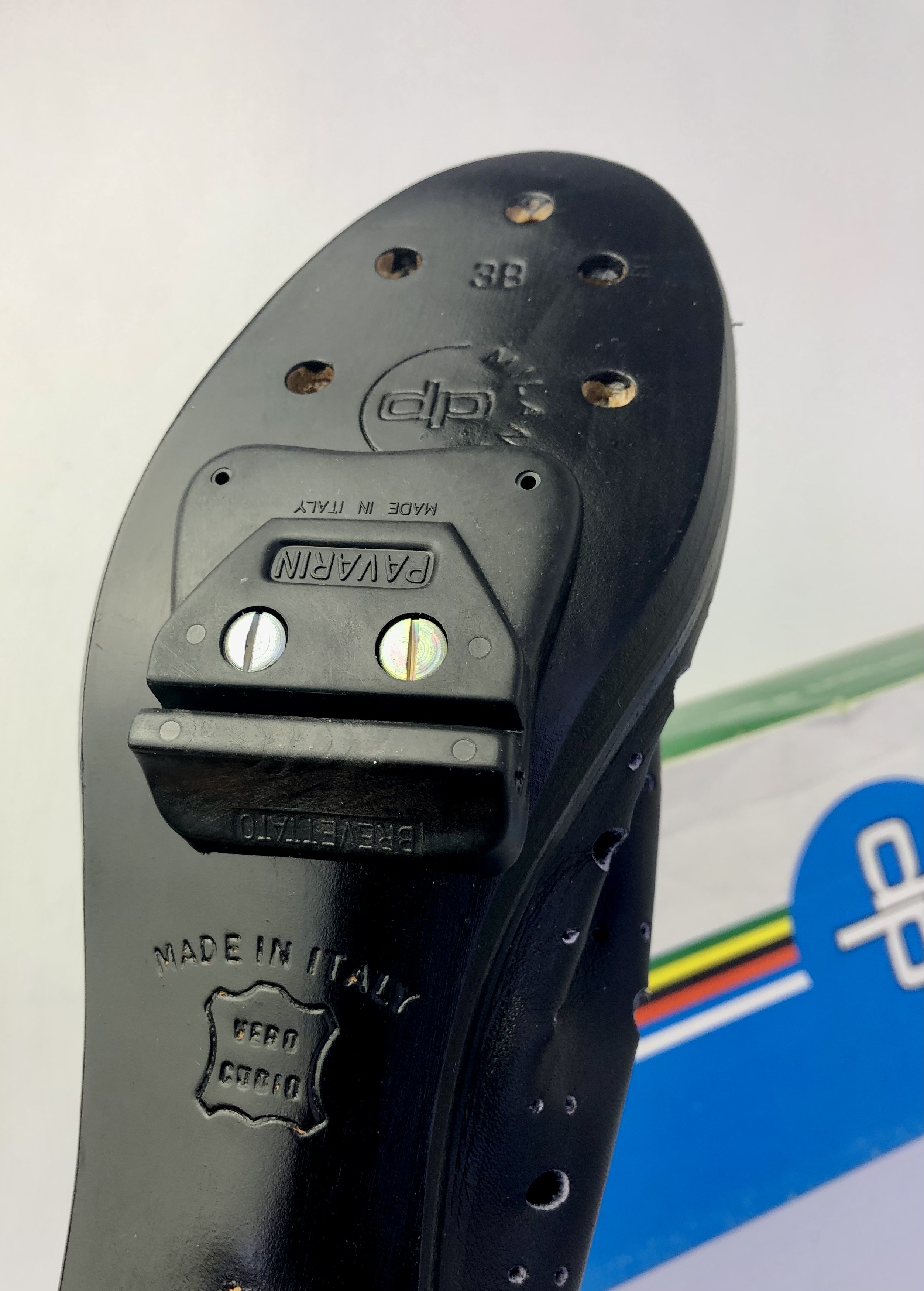 NOS Vintage Detto Pietro 7 TAR coppi Rennradschuhe Größe 37