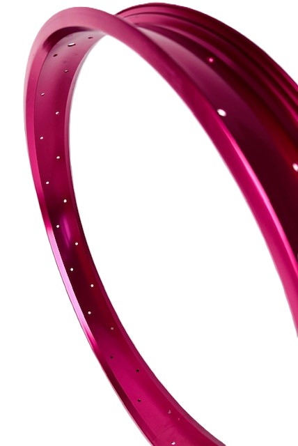 Alufelge 24 Zoll 67 mm rot