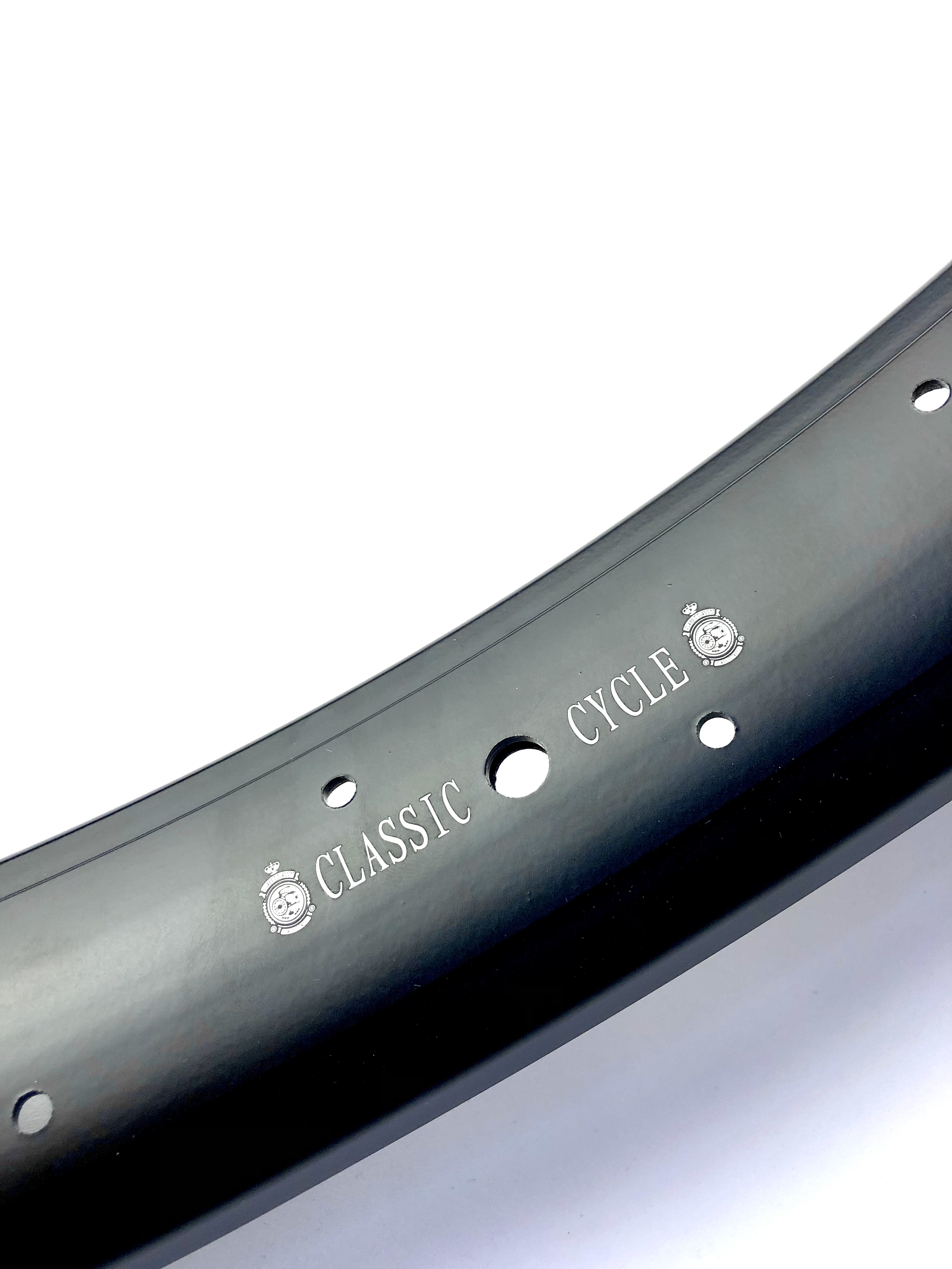 Alufelge 24 Zoll 57 mm, schwarz, doppelwandig