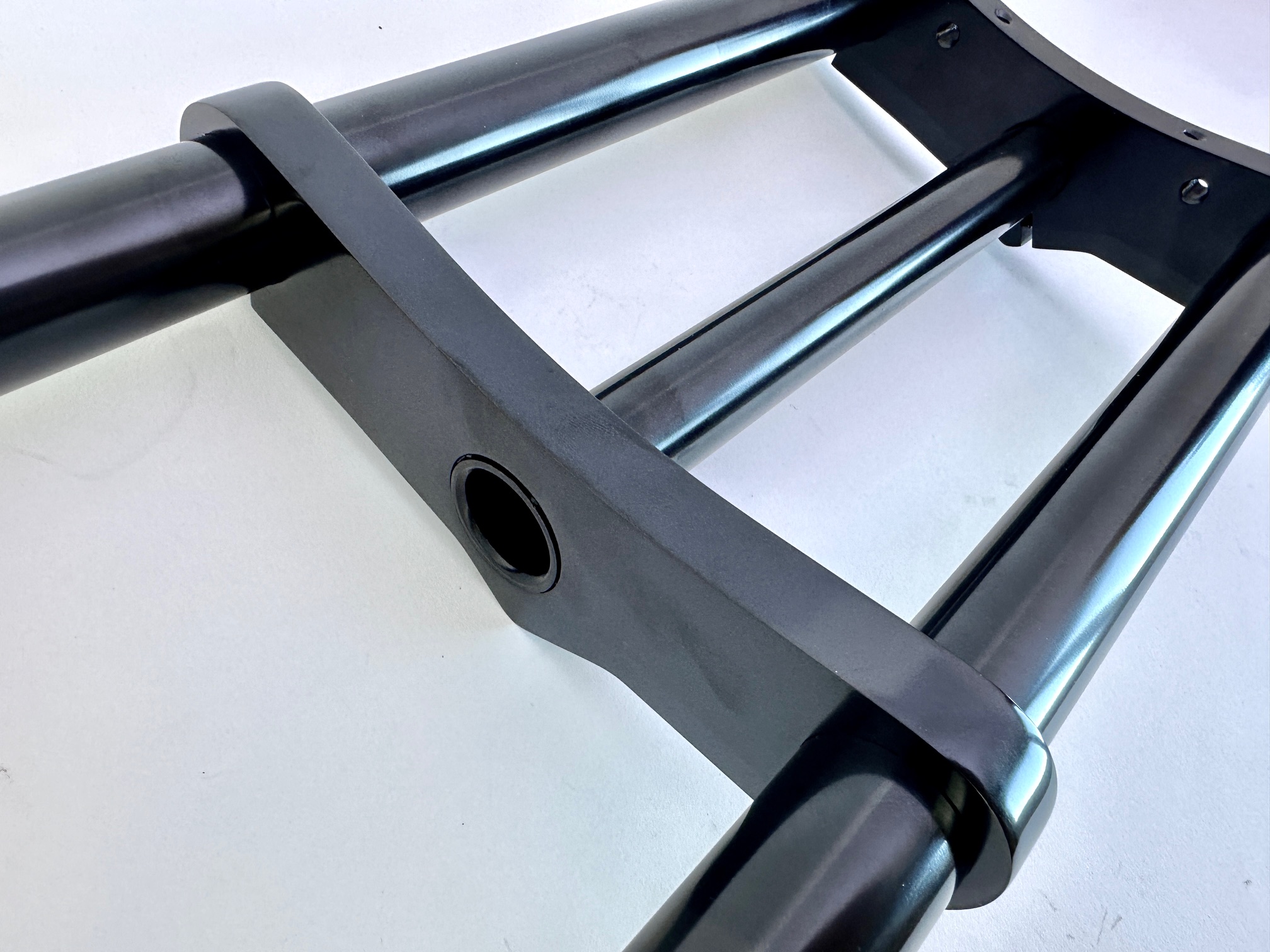 Extra breite Cargo Doppelbrückengabel, 810 mm, schwarz für 20-28 Reifen 1 1/8 Schaft