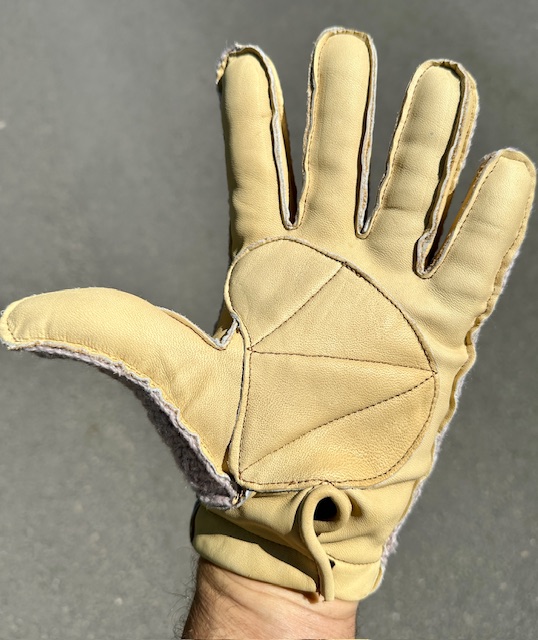 Original Gant Racer Vintage Fahrradhandschuhe beige, Größe 10