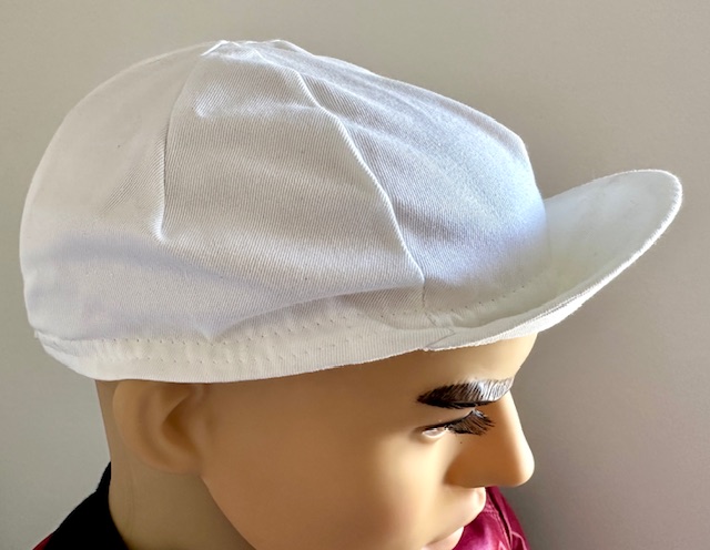 Retro Radsportmütze Weiß