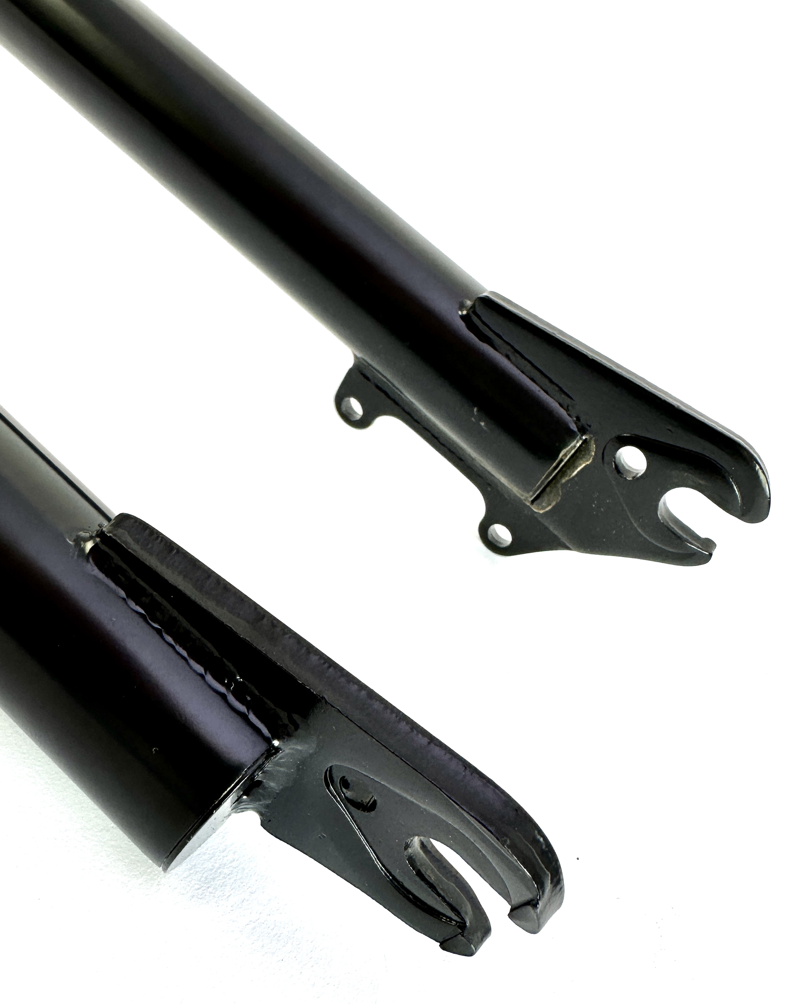 5-Doppelbrückengabel, schwarz 800 mm, für 20-28 Zoll-Reifen 1 Zoll Schaft