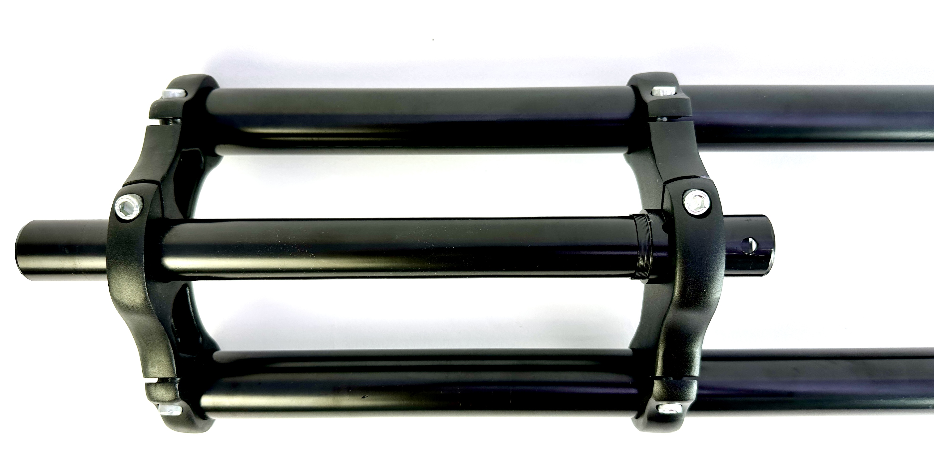 5-Doppelbrückengabel, schwarz 800 mm, für 20-28 Zoll-Reifen 1 Zoll Schaft