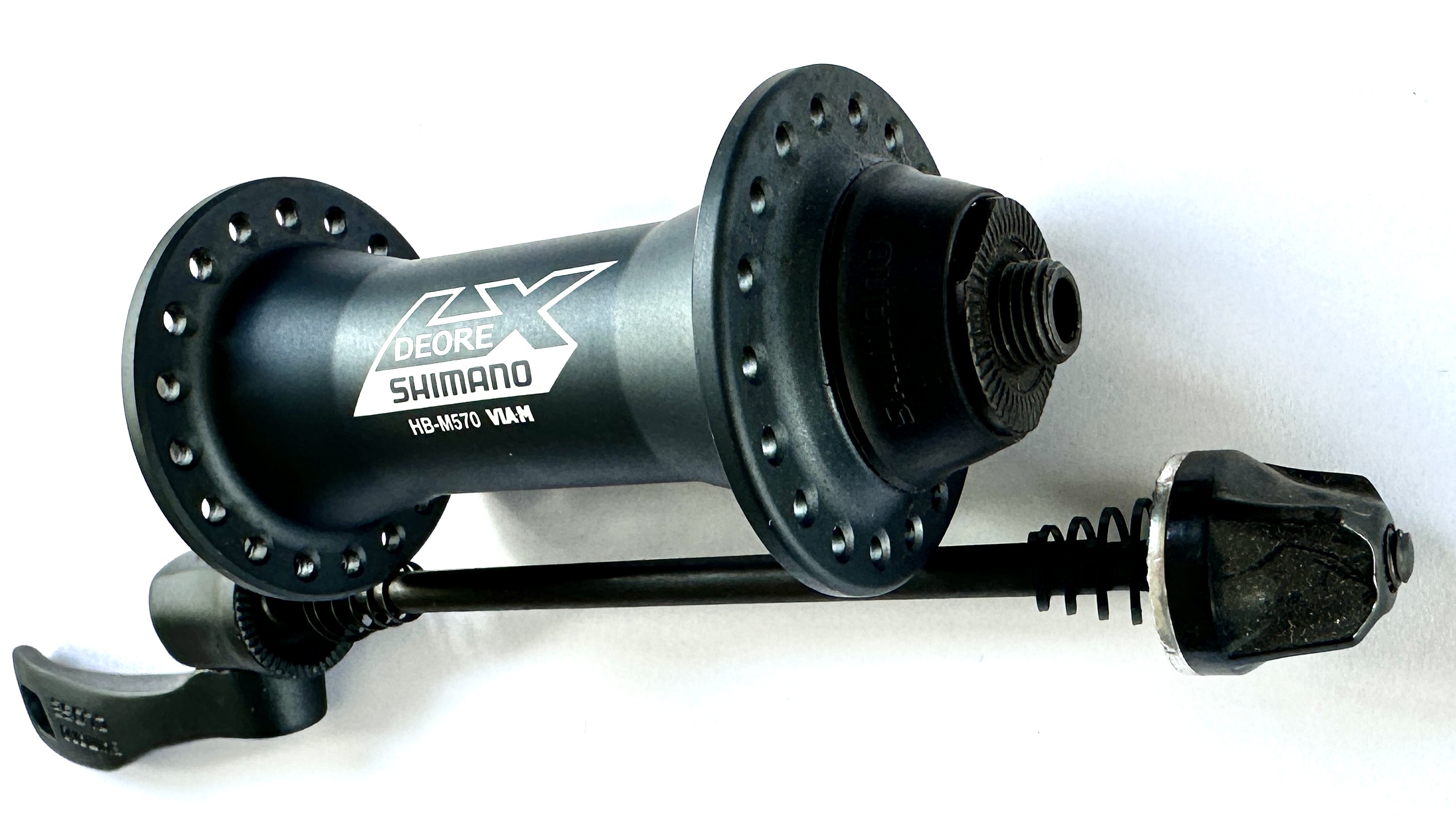 Shimano Deore LX HB-M570 Vorderradnabe 36-Loch, anthrazit, graublau