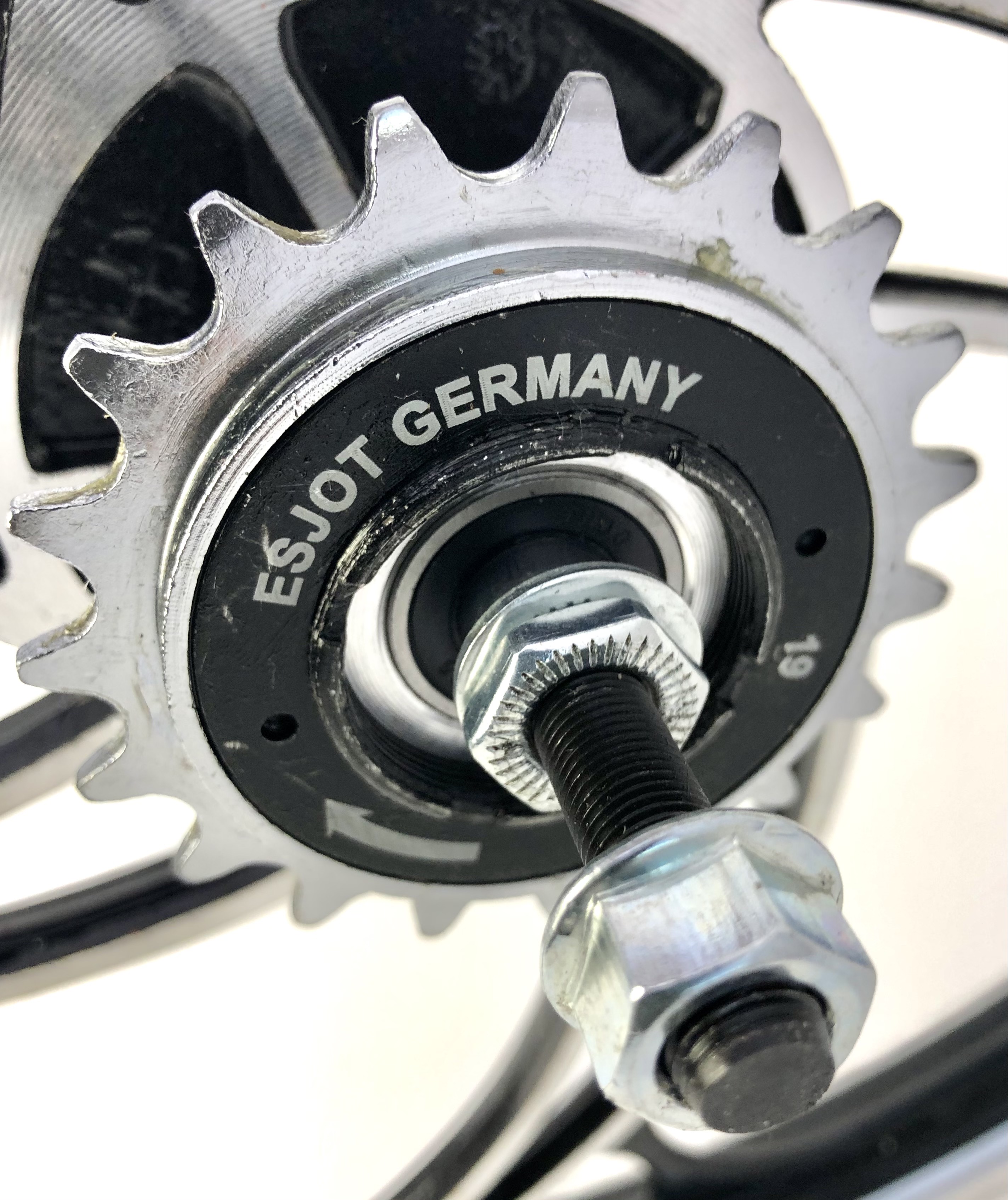 20 Zoll Alufelgen Hinterrad 5 Speichen Hurricane Freilauf Scheibenbremsaufnahme
