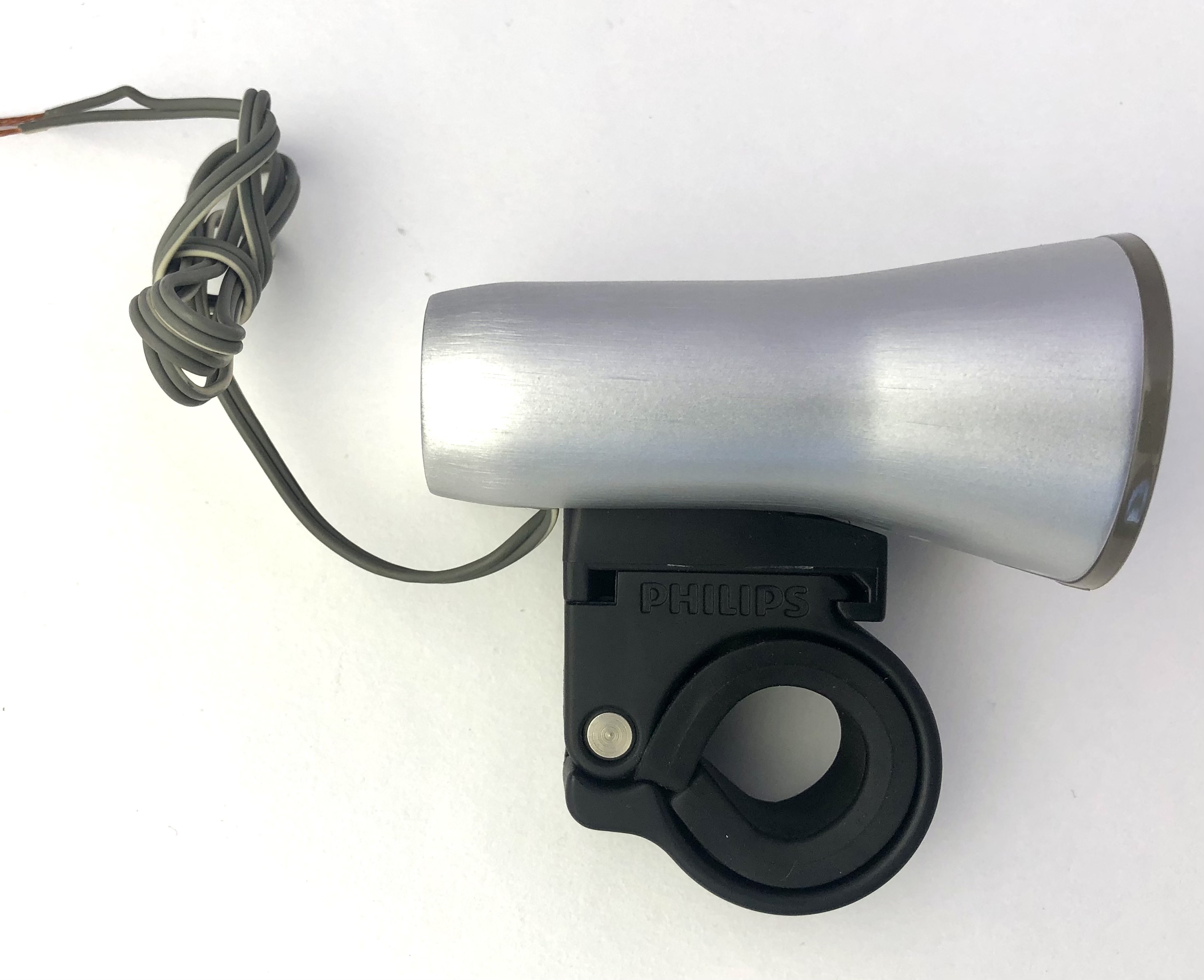 Philips LED Nabendynamo / E-Bike Frontlampe silber zur Lenkermontage