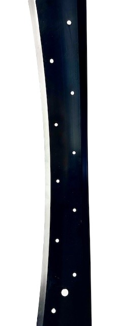 Alufelge 24 Zoll 67 mm schwarz seidenmatt