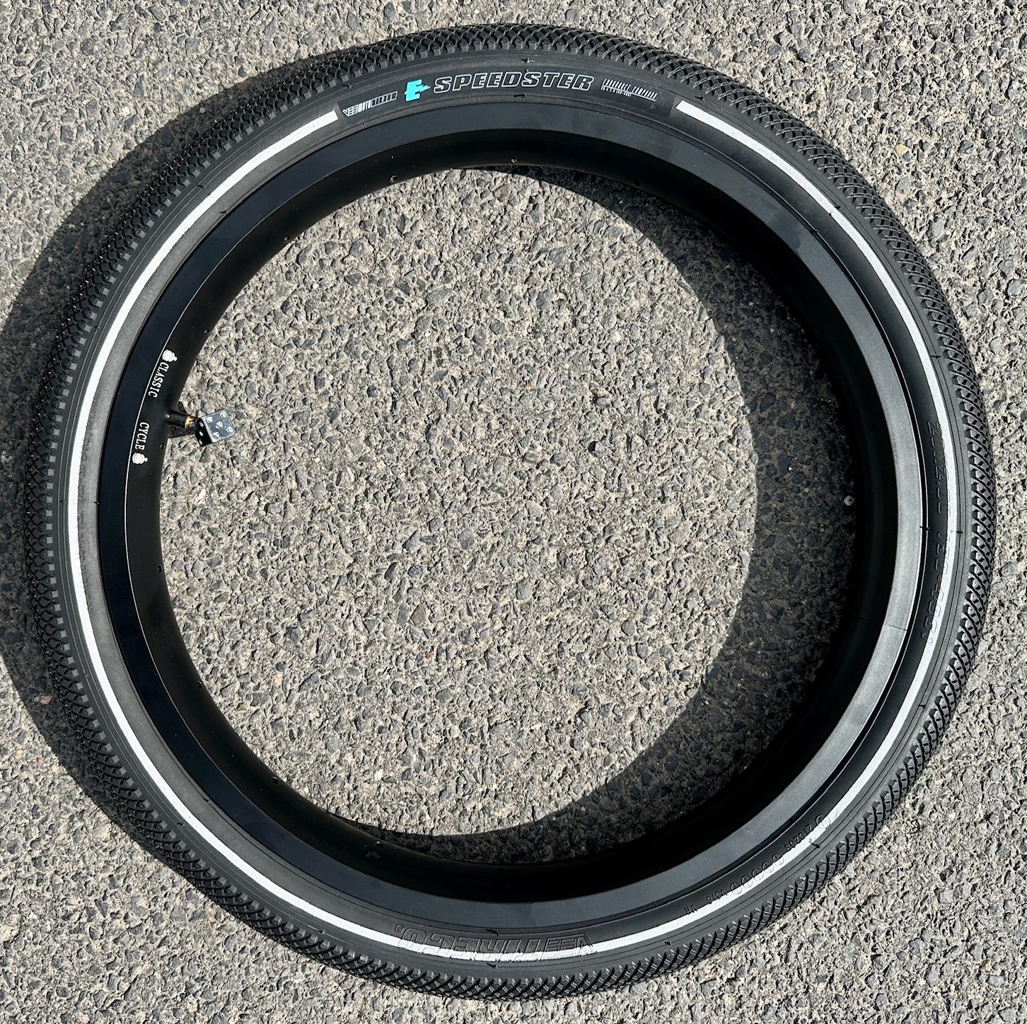 Vee Rubber E-Speedster Cargo Reifen 20 x 2.0 schwarz mit Reflexstreifen