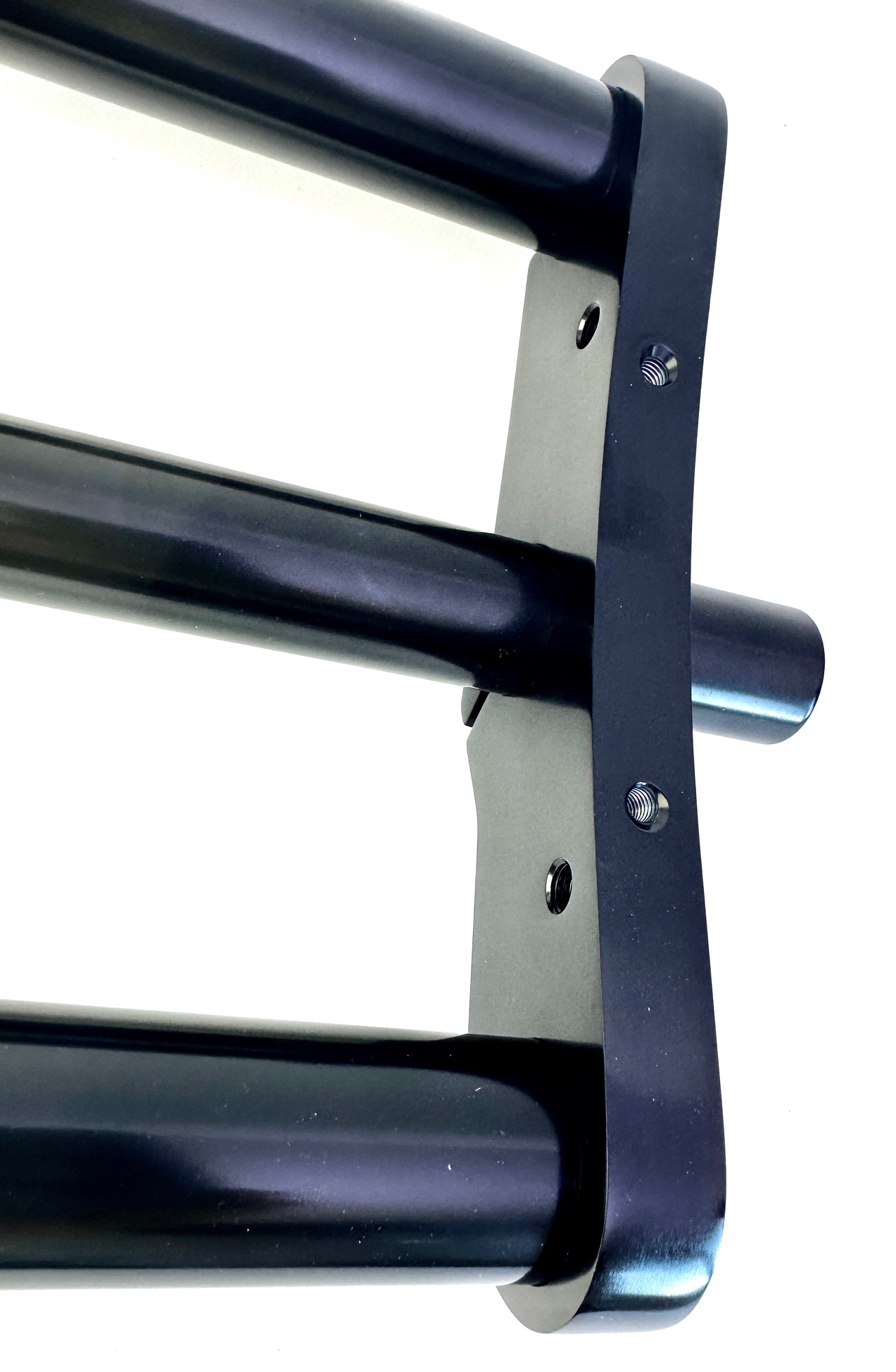 Extra breite Cargo Doppelbrückengabel, 810 mm, schwarz für 20-28 Reifen 1 1/8 Schaft
