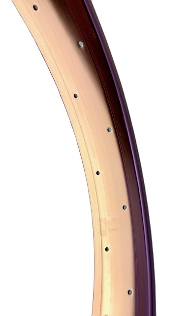 Alufelge 24 Zoll Doppelwand 67 mm kupfer