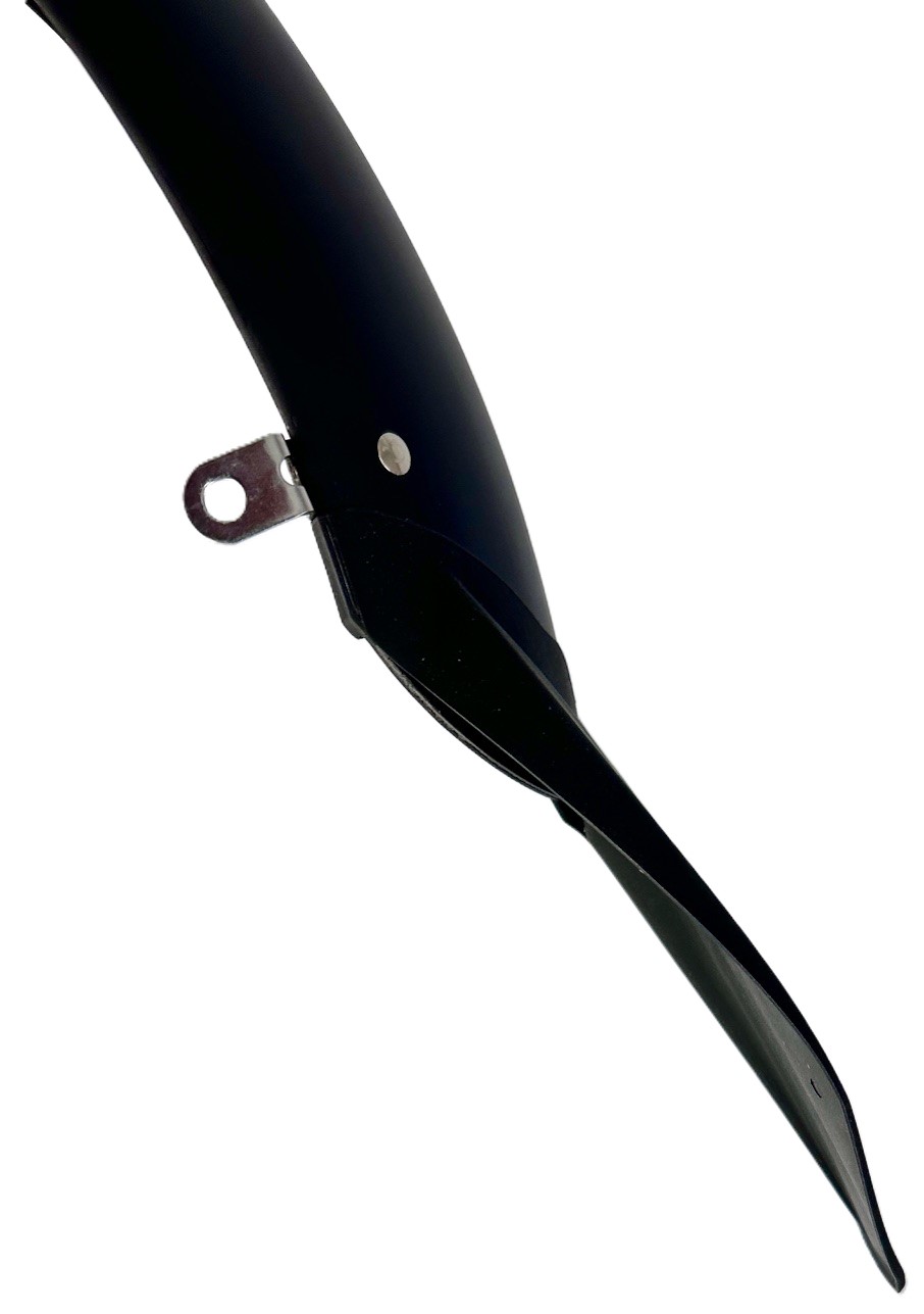 Schmutzfänger / Mud Flap aus Kunststoff für 124 mm breite Schutzbleche