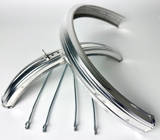 Vintage Schutzblechset 16 Zoll silber