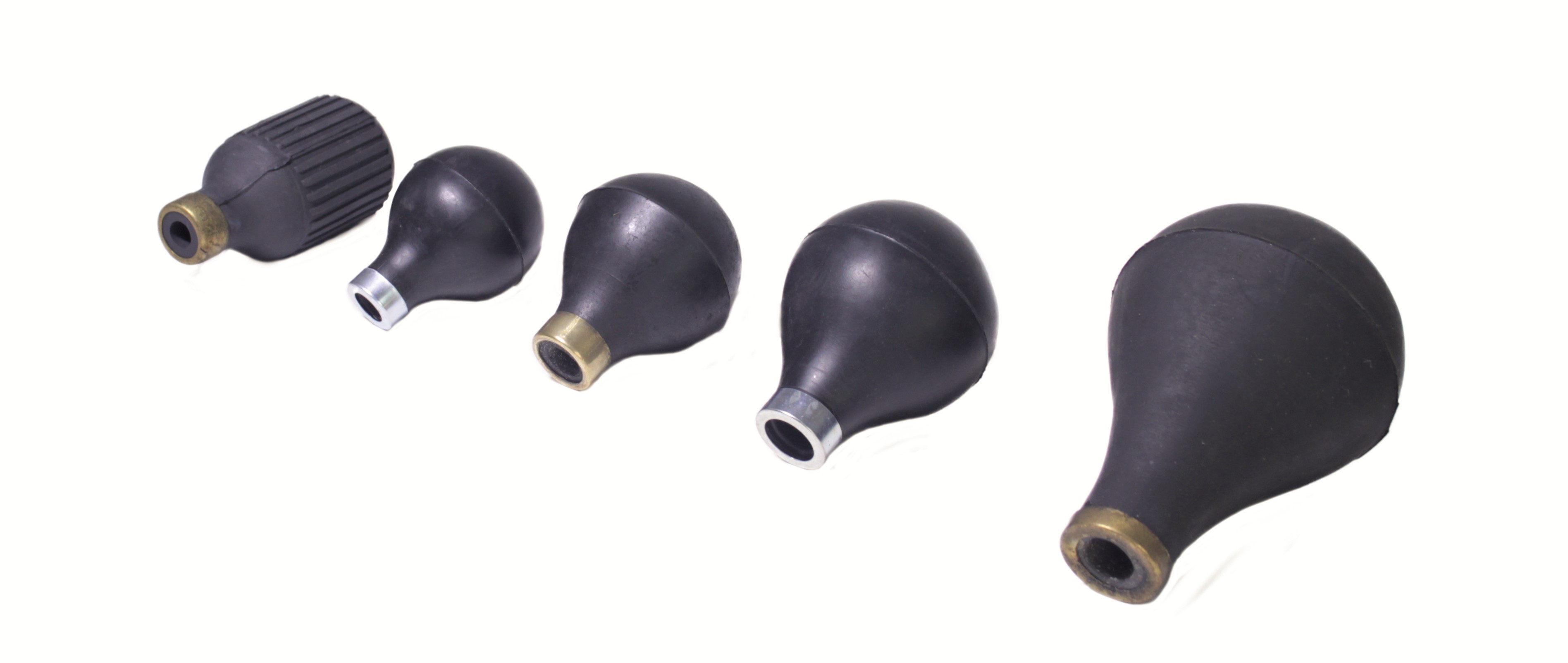 Hupenball klein mit Messingring, schwarz