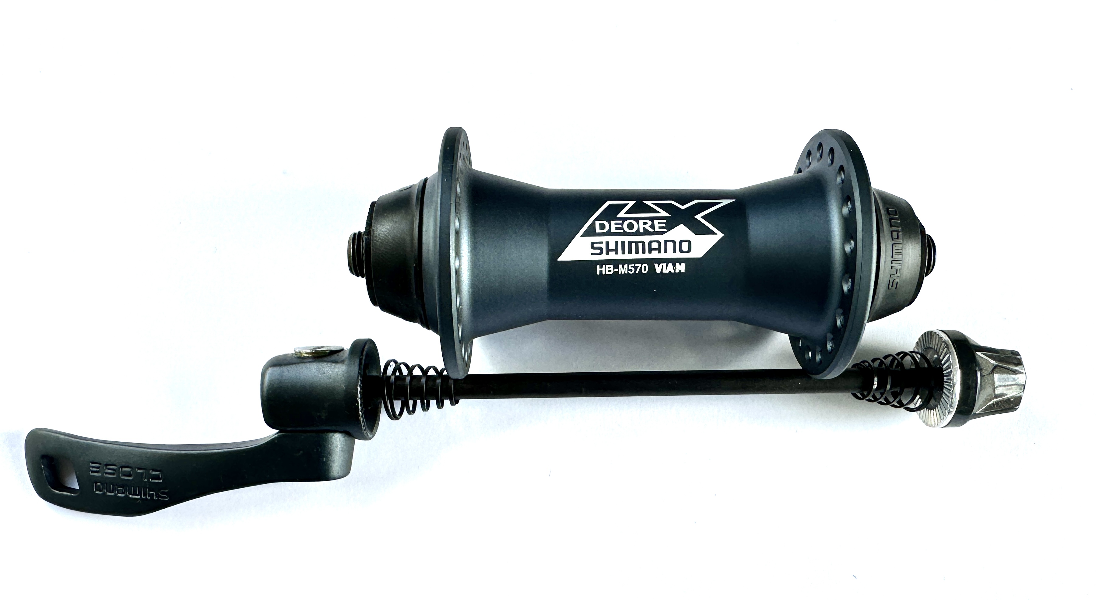 Shimano Deore LX HB-M570 Vorderradnabe 36-Loch, anthrazit, graublau