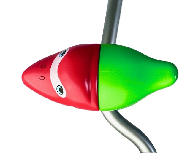 Simm Fahrradhupe Vogel mit rotem Kopf