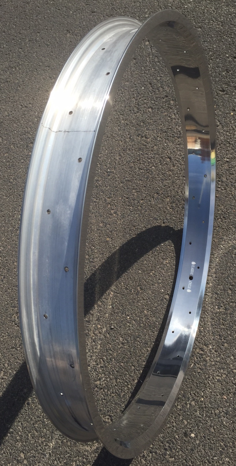 Alufelge 28 Zoll 67 mm roh  unlackiert