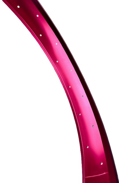 Alufelge 24 Zoll 67 mm rot
