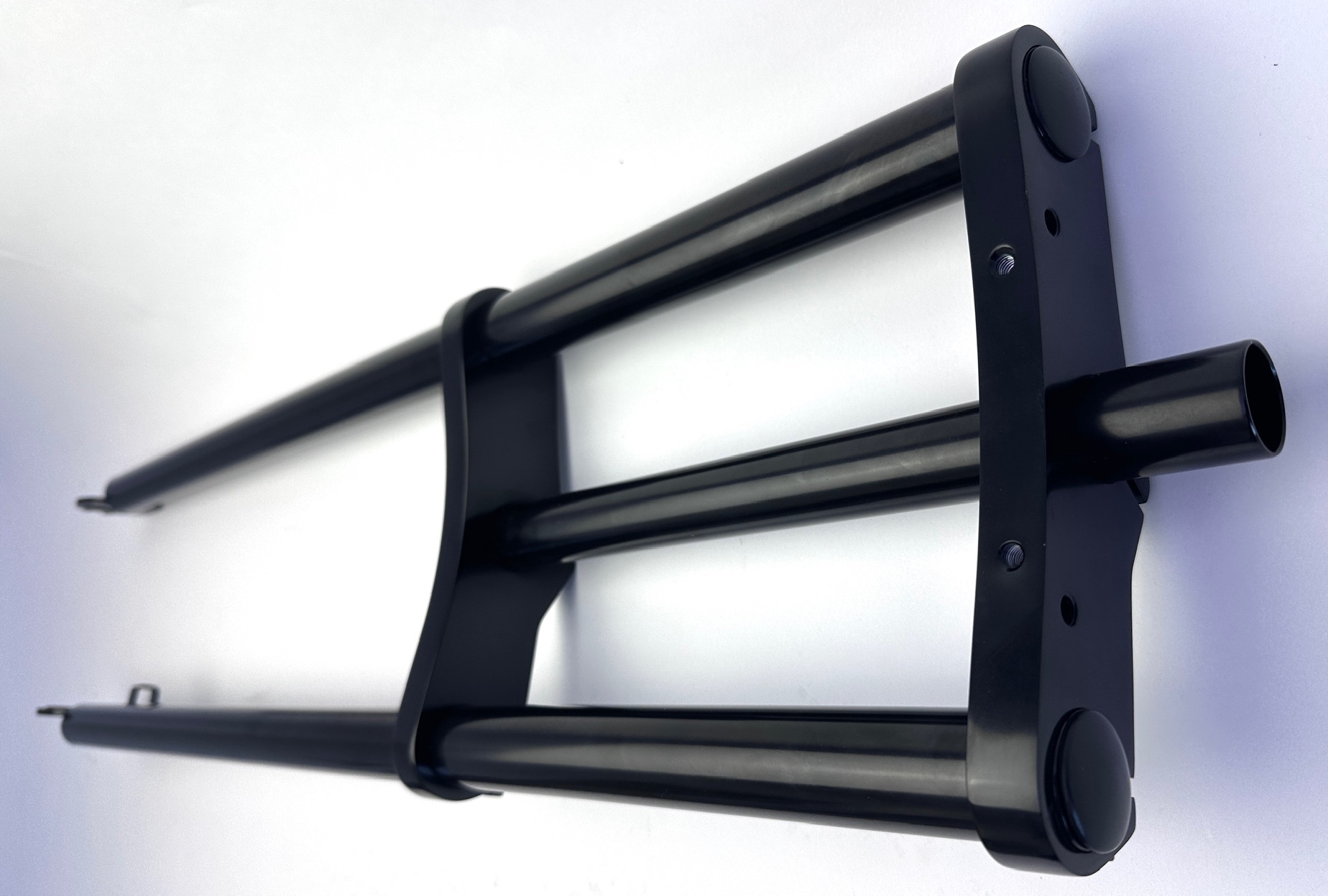Extra breite Cargo Doppelbrückengabel, 810 mm, schwarz für 20-28 Reifen 1 1/8 Schaft