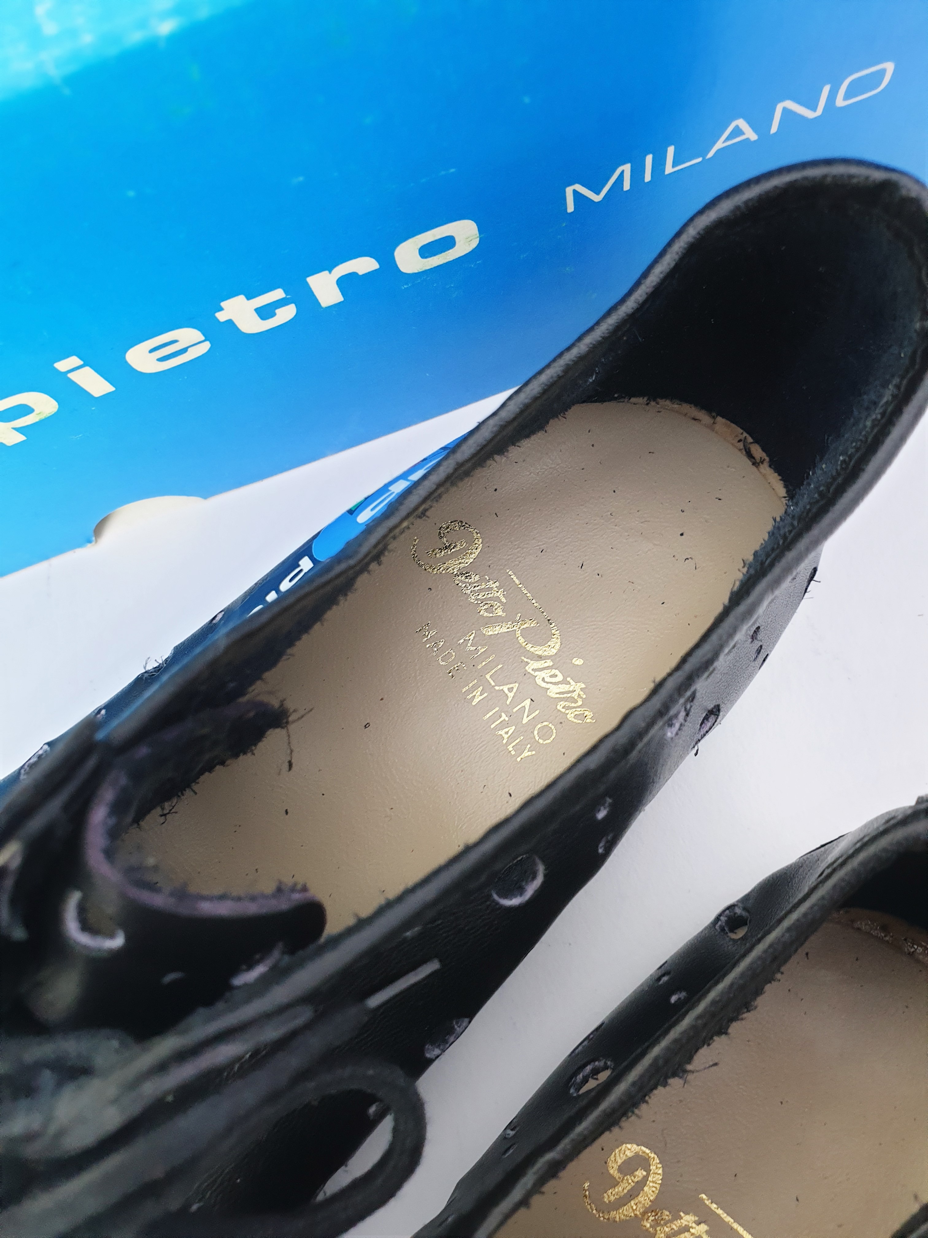 NOS Vintage Detto Pietro art. 7 coppi Rennradschuhe Größe 38