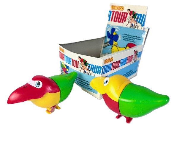 Simm Fahrradhupe Vogel mit gelbem Kopf