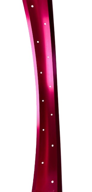 Alufelge 24 Zoll 67 mm rot