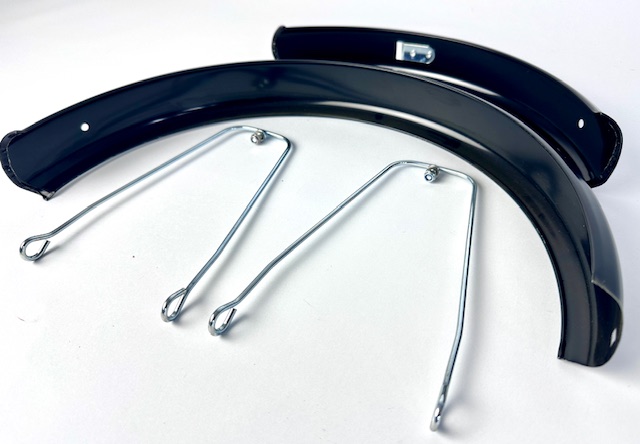 Schutzblechset 12 Zoll schwarz