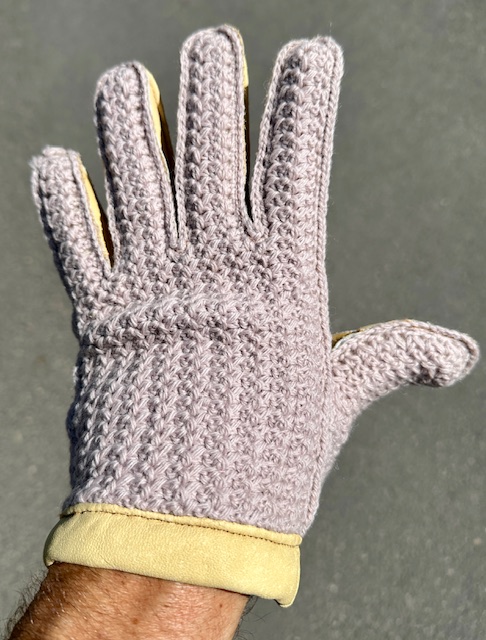 Original Gant Racer Vintage Fahrradhandschuhe beige, Größe 11