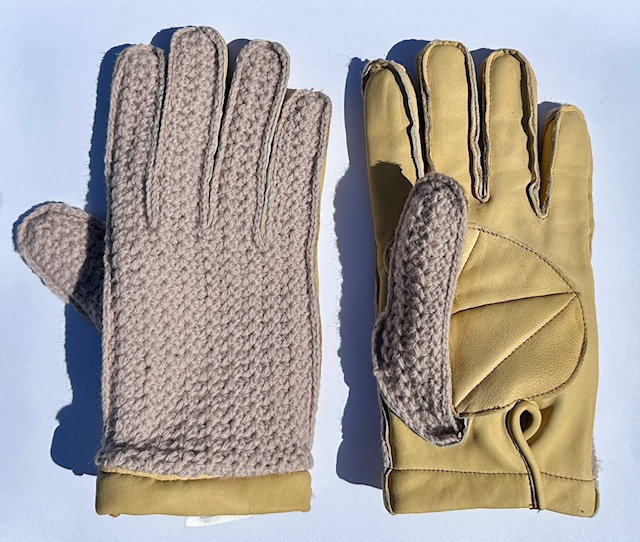 Original Gant Racer Vintage Fahrradhandschuhe beige, Größe 7