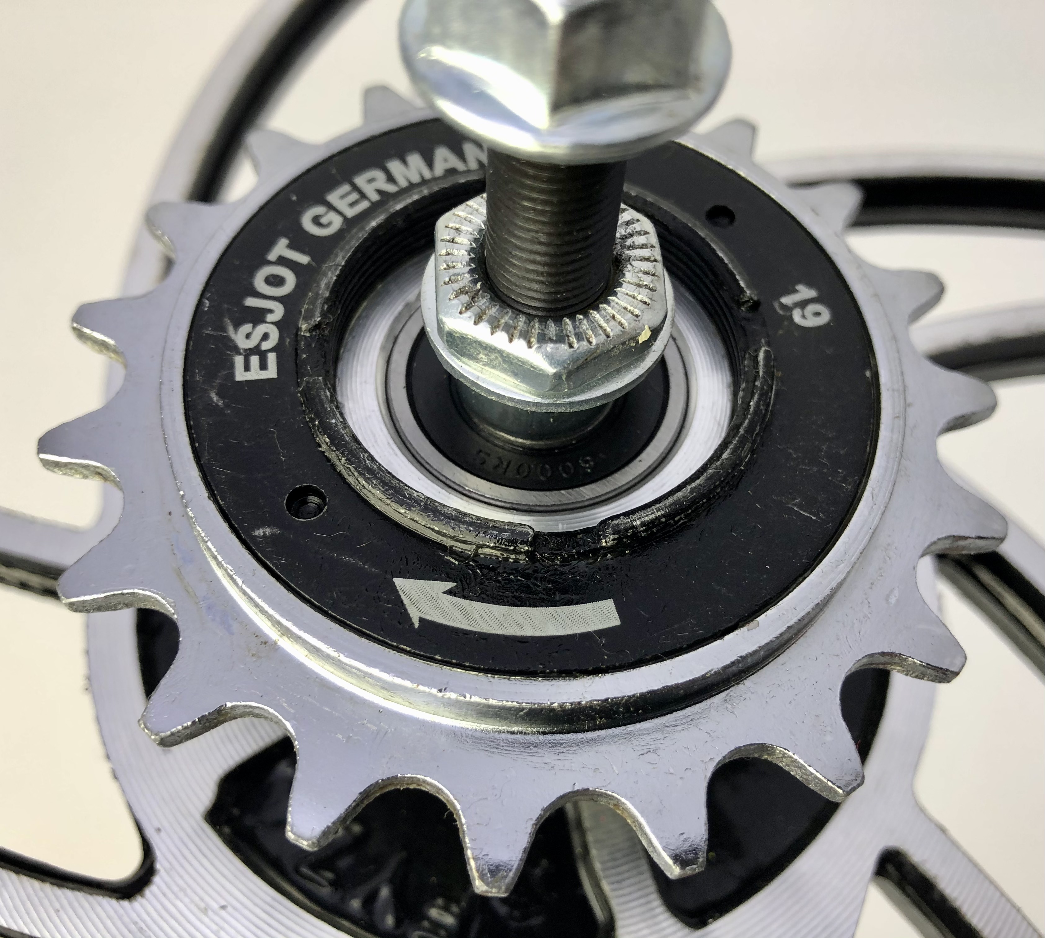 20 Zoll Alufelgen Hinterrad 5 Speichen Hurricane Freilauf Scheibenbremsaufnahme