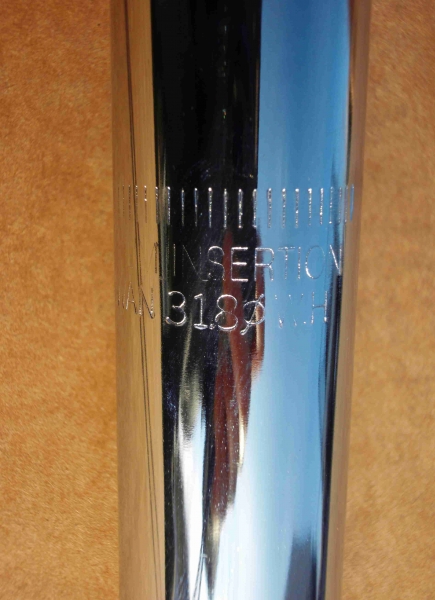 Sattelstütze 31,8 verchromt