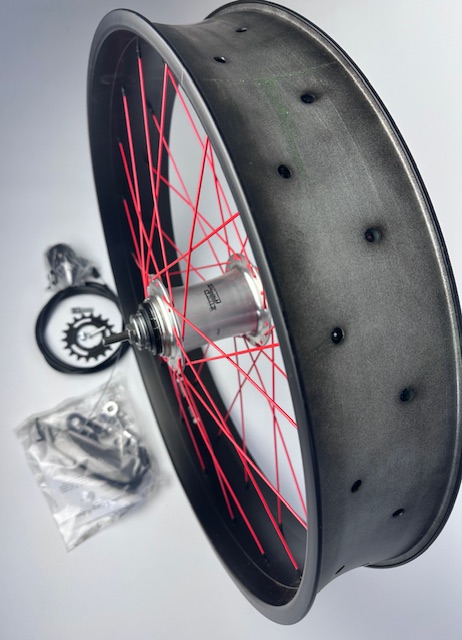 24 Hinterrad 102 mm Alufelge 3-Gang Sturmey Archer  mattschwarz